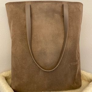 Old Navy Brown Suede Tote Bag